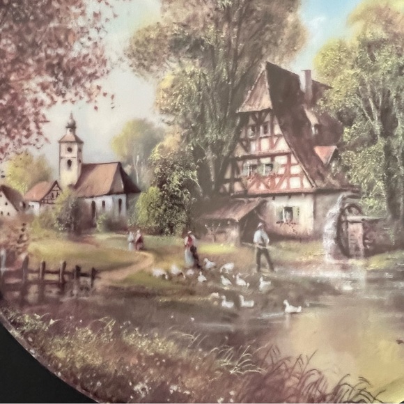 Romantische Dorfansichten Collectables Plates Set of 3 Germany - Picture 8 of 13